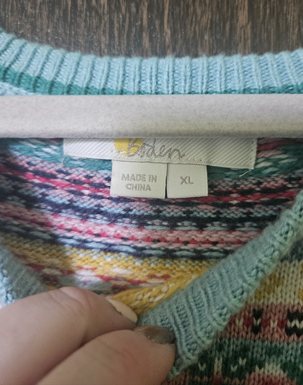 Boden Edie Fair Isle Sweater Vest Nordic Wool Size XL - Picture 2 of 5